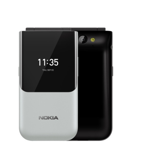Nokia 2720 Flip Mobile, Mobile Phone, Dual Screen, Dual Sim Card - Black/GREY