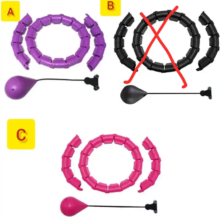 Restocked New Hulla Hoop for Adults Weight Loss, Circle Weighted Hula Hoops 2 in 1 Abdomen Fitness Hula Hoops, 24 Detachable Knots Hula Hoops with Automatic