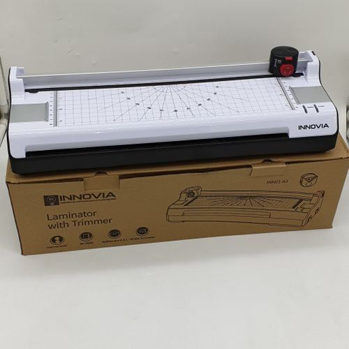 Innovia A3 Laminator with Built-in Trimmer – High-Quality Hot & Cold Laminating Machine for Documents, Photos, ID Cards and Posters, Fast Heating, Smooth Finish, Ideal for Office,School & business use