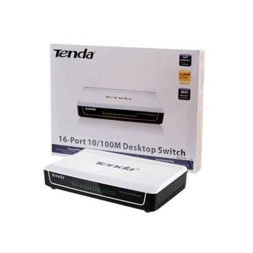 Tenda 16-Port Fast Ethernet 10/100Mbps Desktop Switch (S16)