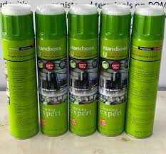 Handboss Universal Foam Cleaning Agent. It is a multi-purpose foam cleaner that can be used on various surfaces, including electronics, office equipment, furniture, and car interiors.
