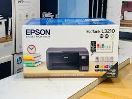 [Print, scan, and copy effortlessly with the Epson L3210 EcoTank Printer. Enjoy high-quality prints with ultra-low cost thanks to its refillable ink tanks. Perfect for home, office, or school use.