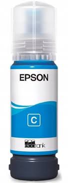 Epson 103 Cyan Ink Bottle – Original EcoTank High-Yield Ink for Epson L-Series Printers, Produces Sharp, Bright Cyan Colors, Smudge-Free Prints, Reliable Quality, and Long-Lasting Performance