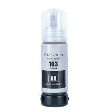 Epson 103 Cyan Ink Bottle – Original EcoTank High-Yield Ink for Epson L-Series Printers, Produces Sharp, Bright Cyan Colors, Smudge-Free Prints, Reliable Quality, and Long-Lasting Performance