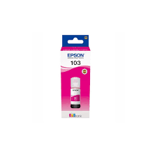 Epson 103 [magenta] Ink Bottle – Original EcoTank High-Yield Ink for Epson L-Series Printers, Produces Sharp, Bright Cyan Colors, Smudge-Free Prints, Reliable Quality, and Long-Lasting Performance