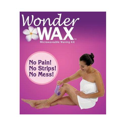 Wonder Wax Microwaveable Waxing Kit Quick Painless Hair Removal for Body & Legs Wax