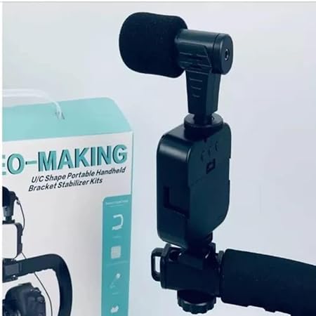 U Shaped Video Making Handheld Stabilizer Kit Camera Gimbal for Outdoor Videography Portable Video Camera Accessories C Shape Stabilizer for DSLR Mobile Phones DV