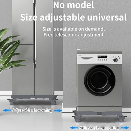 washing machine base base with high-quality stainless steel and resin, it has excellent stability and corrosion resistance. In addition, the load capacity for feet and wheels is up to 200-30