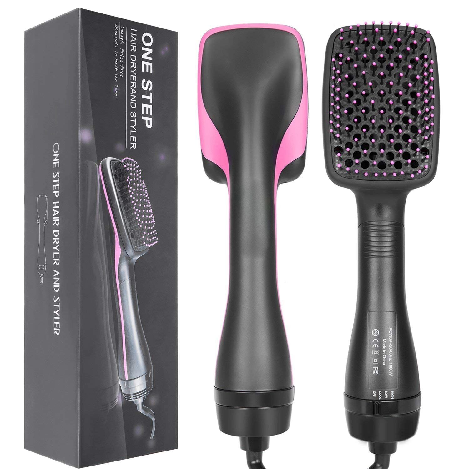 Electric Hair Straightener, Hair Dryer Brush, One Step Hair Blower Brush, Electric Hot Air Brush, Blow Dryer Comb, Hairdryer Hairbrush