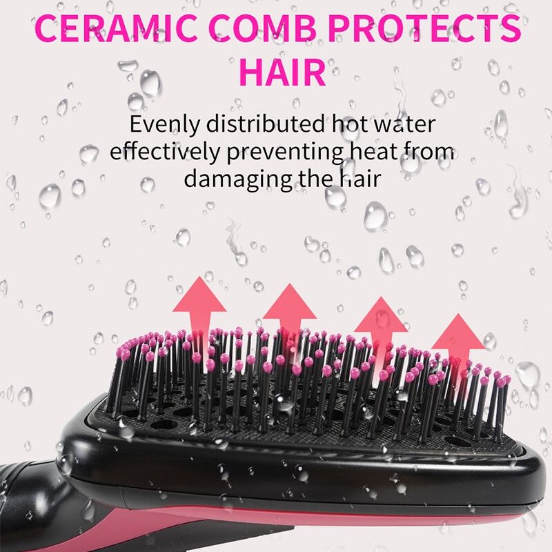 Electric Hair Straightener, Hair Dryer Brush, One Step Hair Blower Brush, Electric Hot Air Brush, Blow Dryer Comb, Hairdryer Hairbrush