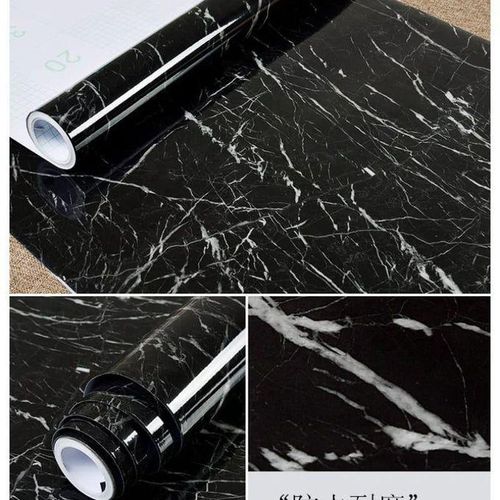 60x500cm Self Adhesive  Marble  contact paperAdhesive Wallpaper PVC Imitation Marble Pattern Sticker Furniture Kitchen Wall Wallpaper Home Decor 60x100cm Light Green 1m x 60cm
