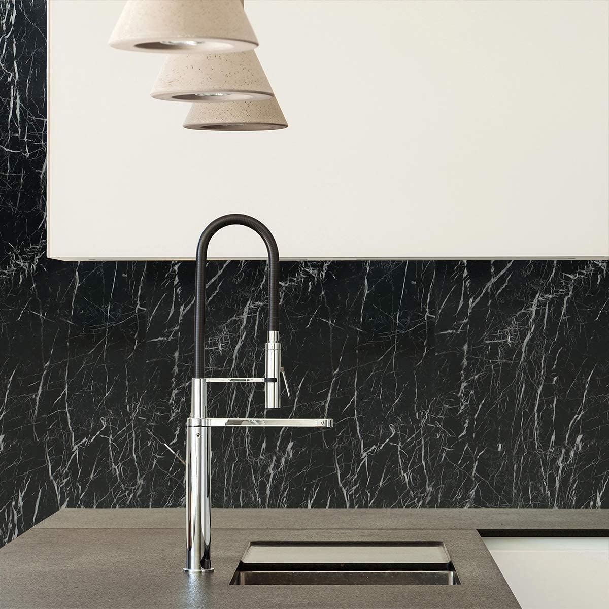 60x500cm Self Adhesive  Marble  contact paperAdhesive Wallpaper PVC Imitation Marble Pattern Sticker Furniture Kitchen Wall Wallpaper Home Decor 60x100cm Light Green 1m x 60cm