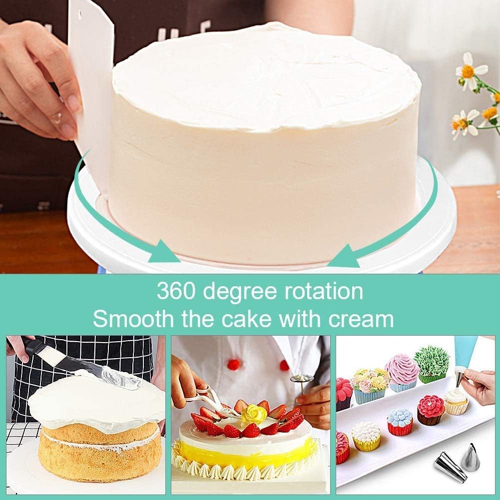 106pcs Multi-function Cake Decorating Kit Cake Turntable Set Pastry Tube Fondant Tool Kitchen Dessert Baking Pastry Supplies
