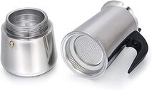 Stainless Steel Coffee Maker Coffee Pot Moka Pot Geyser Coffee Makers Kettle Coffee Brewer Latte Percolator Stove Coffee Tools (Size : 450ml)