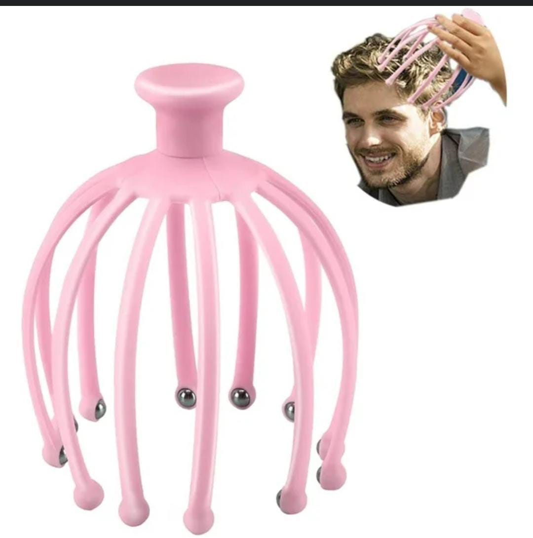 Head Scratcher-Get a calming head massage or scalp scratch any time with Prongs roller ball,stimulate scalp blood circulation full head massage , really good feeling you get when you brush slide