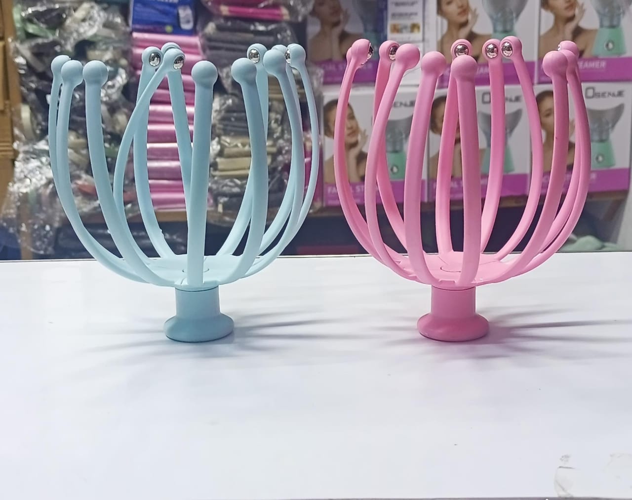 Head Scratcher-Get a calming head massage or scalp scratch any time with Prongs roller ball,stimulate scalp blood circulation full head massage , really good feeling you get when you brush slide