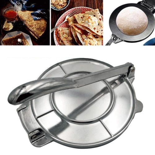 Chapati press , Tortilla Press Roti Maker,Aluminum Alloy Taco Press with Ergonomic Rotating Handle for Tortillas,Tacos,Burritos,Pizza and Dough ,Tortilla Maker Press Pan Heavy Restaurant Commerci