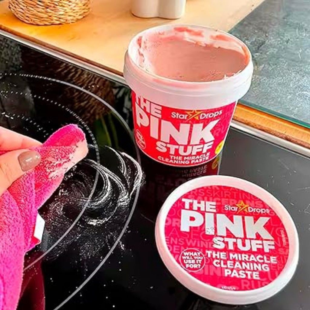 - The Pink Stuff - The Miracle All Purpose Cleaning Paste-The Miracle All Purpose Cleaning Paste, Gentle Multifunctional Household Cleaning Cream, Effective Clean Kitchen Grease Cleaner
