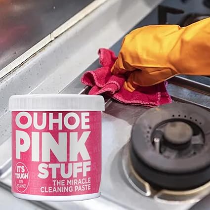 - The Pink Stuff - The Miracle All Purpose Cleaning Paste-The Miracle All Purpose Cleaning Paste, Gentle Multifunctional Household Cleaning Cream, Effective Clean Kitchen Grease Cleaner