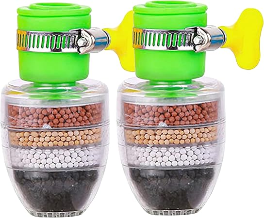 3 Pcs Faucet Water Filter,Layer Cartridge Activated Carbon Filters Water Filter Faucet, Water Filter Replacements for Sink .faucet water filter, designed to purify tap water. Water filter Faucet. atta