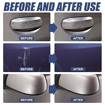 Car Scratch Remover Kit, Car Scratch Remover for Vehicles, Scratch Repair Wax for Car with Wipe & Sponge for Vehicles for Deep Scratches Car Paint Scratch Repair Polishing Wax