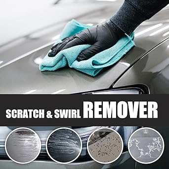 Car Scratch Remover Kit, Car Scratch Remover for Vehicles, Scratch Repair Wax for Car with Wipe & Sponge for Vehicles for Deep Scratches Car Paint Scratch Repair Polishing Wax