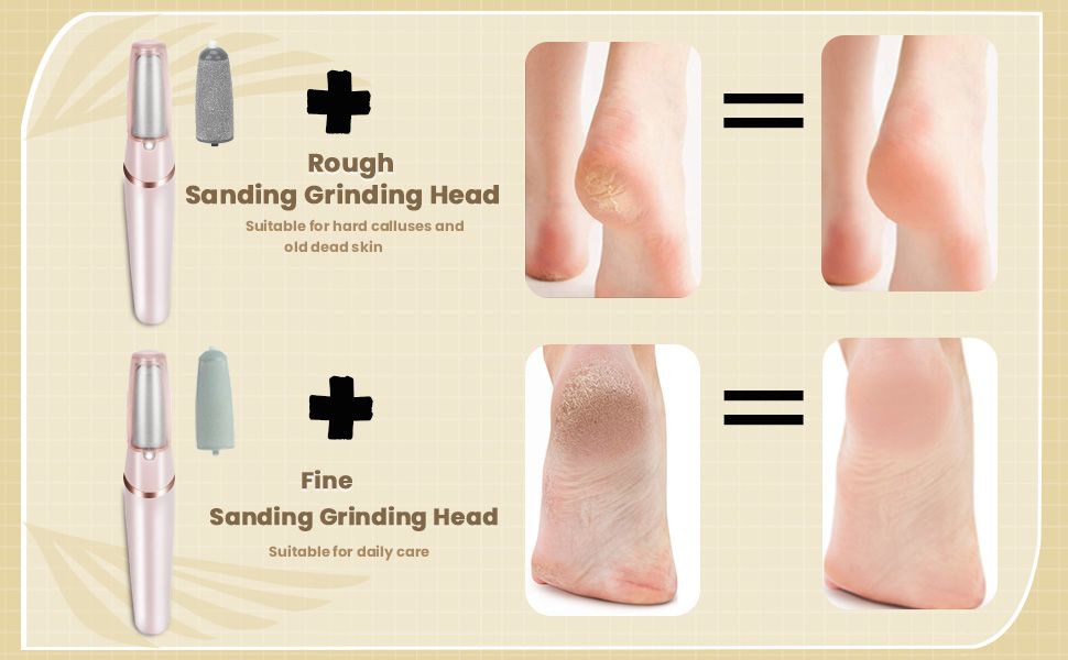 Smooth Pedicure Wand, Electric Callus Remover for Feet, Rechargeable Pedicure Tools Foot Care Kit, Pedicure Tools, Pedicure Tools Kit, Feet Care, Removes Dry Skin for Smoother Feet