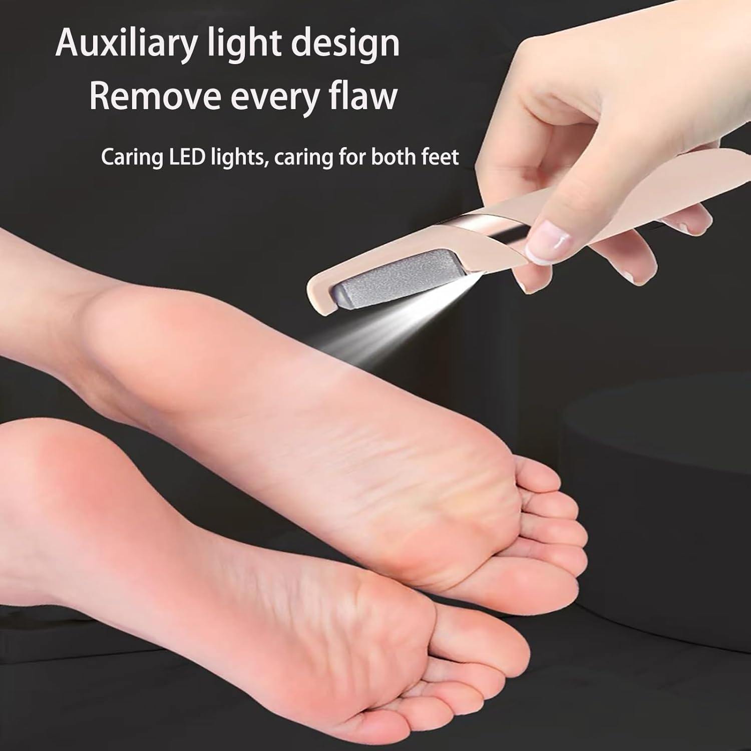 Smooth Pedicure Wand, Electric Callus Remover for Feet, Rechargeable Pedicure Tools Foot Care Kit, Pedicure Tools, Pedicure Tools Kit, Feet Care, Removes Dry Skin for Smoother Feet