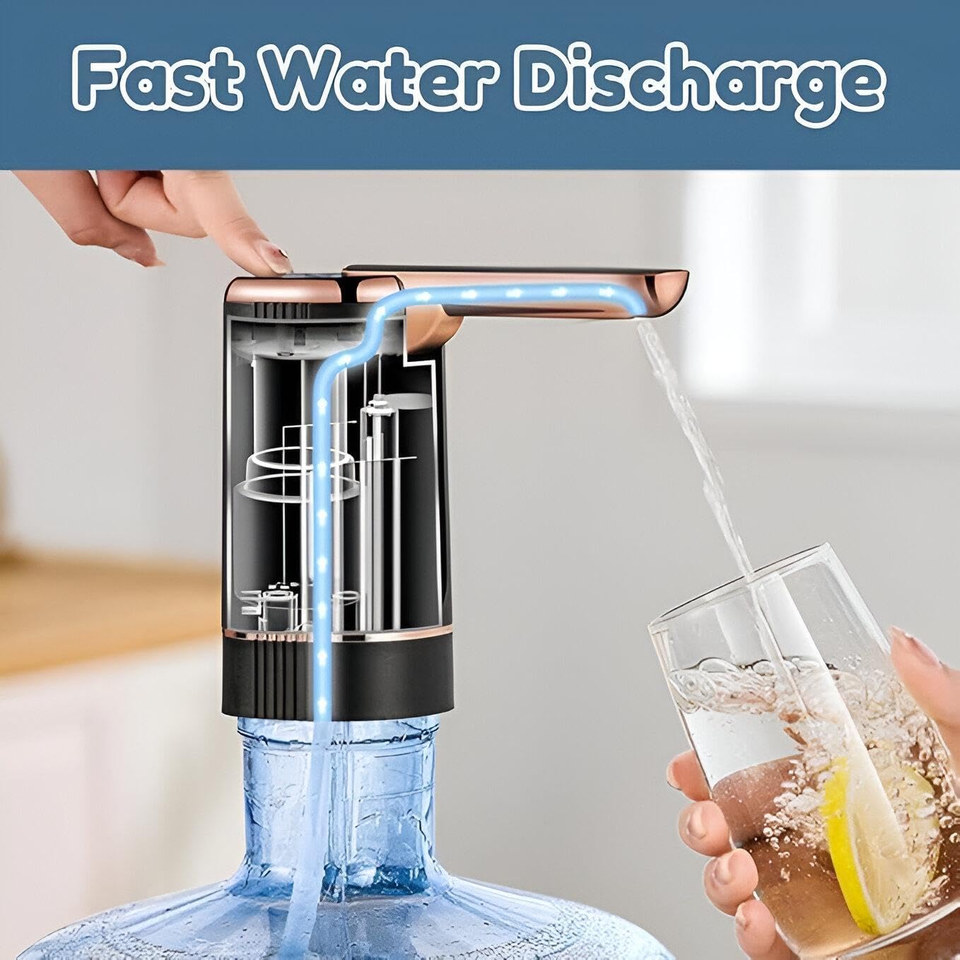 Multifunctional Water Dispenser - with 3 Main Working Modes, USB Rechargeable Battery, Foldable Design, Ideal for Home, Office, Camping, Travel