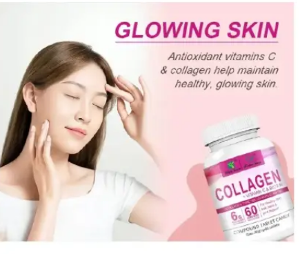 Winstown Collagen Tablets With Vitamin C + Biotin formula is designed to nourish your skin, hair, nails, and joints from the inside out-60 dietary supplements COMPOUND TABLET CANDY