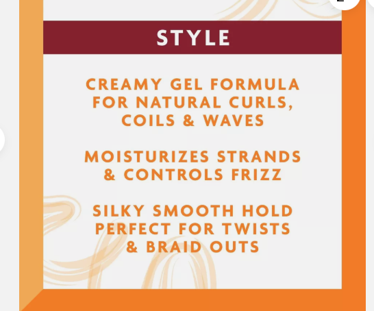 Cantu Shea Butter Moisturizing Twist & Lock Gel with Shea Butter for Natural Curls, Coils, Waxes. Cantu Twist & Lock Gel  Controls frizz for a silky smooth hold.