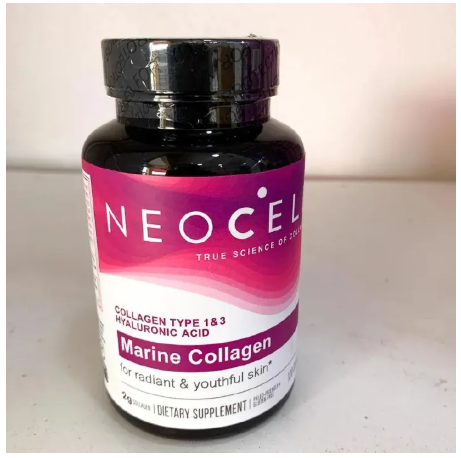 Neocell Marine Collagen With Collagen Type 1 And 3 And Hyaluronic Acid For a Radiant and Youthful Skin With Hydrolyzed Collagen, Skin Health Supplement, Capsule, 120 Dietary Capsule Supplements
