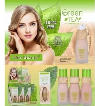 Kiss Beauty green Tea Detox Organic Foundation Medical BB Matte medium coverage makeup Foundation