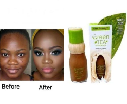 Kiss Beauty green Tea Detox Organic Foundation Medical BB Matte medium coverage makeup Foundation