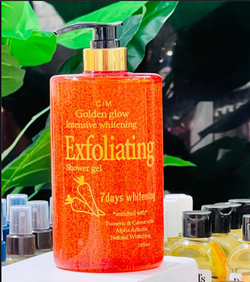 Golden Glow Intensive Whitening Exfoliating Shower Gel Body Wash 1000ml