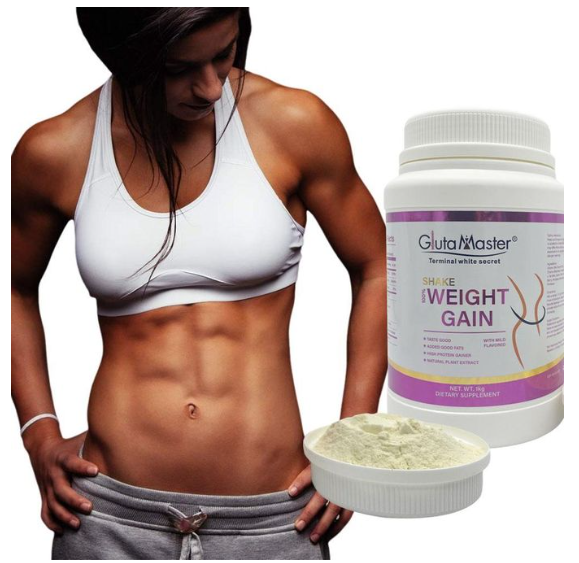 Gluta Master Shake 100% Weight Gain - Dietary supplement is a  high-protein nutritious supplement packed with natural plant extracts and added good fats to support your health and fitness goals.