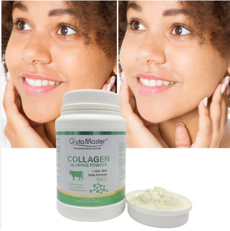 Gluta Master Terminal White Secret Collagen Glowing Powder is a premium skin whitening and brightening supplement that helps you achieve visibly fairer, smoother, and radiant skin.
