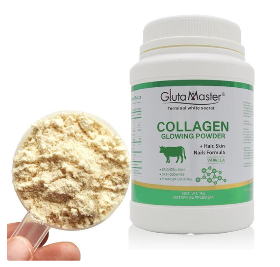 Gluta Master Terminal White Secret Collagen Glowing Powder is a premium skin whitening and brightening supplement that helps you achieve visibly fairer, smoother, and radiant skin.