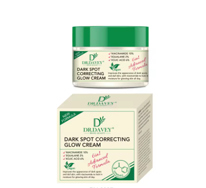 Dr. Darvey Dark Spot Correcting Glow Cream with Niacinamide & Kojic Acid for Even Tone Skin. Dr. Darvey Dark Spot Correcting Glow Cream with Niacinamide & Kojic Acid for Even Tone Skin