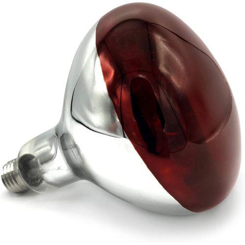 Red Infrared chicken bulb, Heat Lamp for Chickens Coop Brooder and Reptile Heat Bulb 220 Volts Infrared Red Light