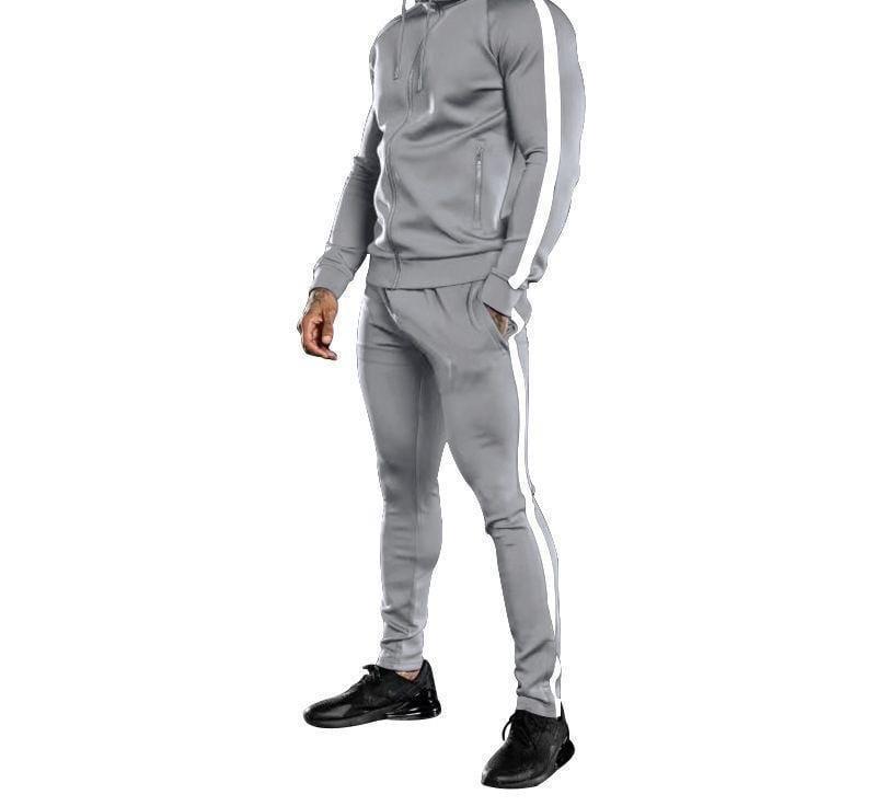 Truck suit for men, two-piece outfits, Custom Side Stripes sports Sweatsuit 2 piece Jogger Set Patchwork Track Suit Training Tracksuit for men