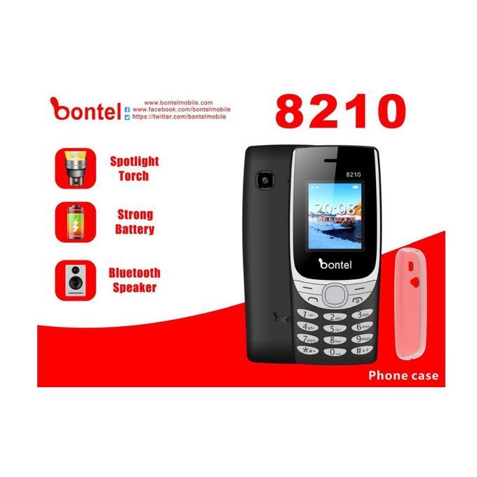 Bontel 8210 Dual Sim Cellphone - Black
