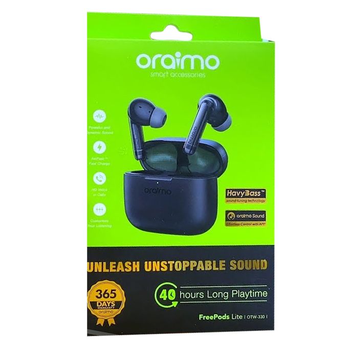 Oraimo FreePods Lite Earbuds - Phantom Black