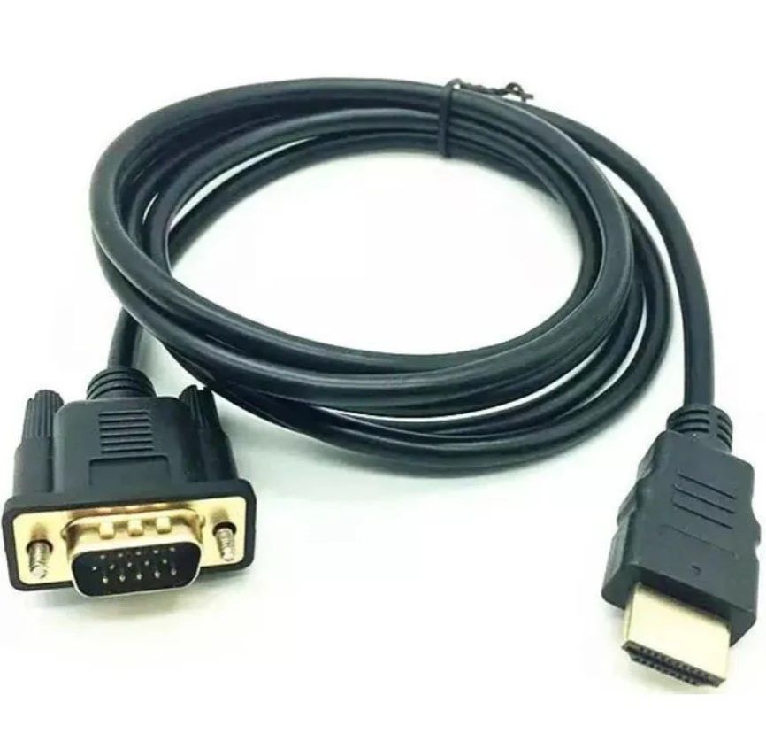 HDMI to VGA Converter Adapter Connector Line Converter Cable 1.8M 1080P HDMI to VGA Adapter For Desktop Laptop PC TV Monitor Projector