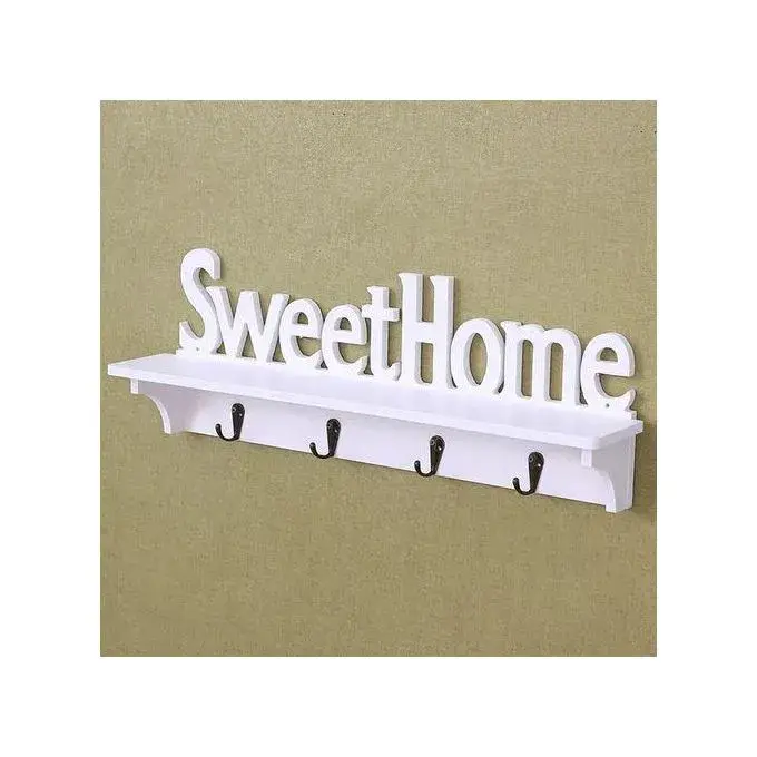(CRAZY OFFERS!!)Sweethome key holder Special welcome decor Sweet Home shape design Ideal for wall door bathroom home decoration