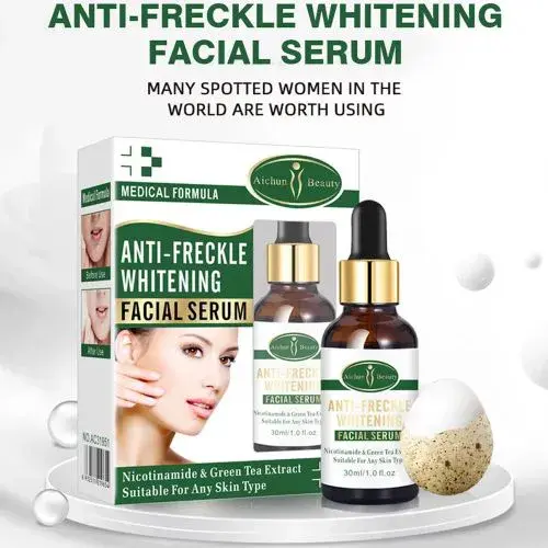 New Arrivals!!Anti freckle whitening facial serum with Nicotinamide and Green Tea Extract 30ml suitable for all skin types