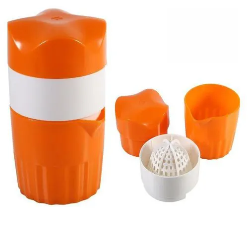 Manual plastic juice press juicer cup Lemon Squeezer With Lid Plastic Manual Lemon Juicer Orange Press Cup Citrus Squeezer With Pour Spout Fruit Tools Juice Squeezer