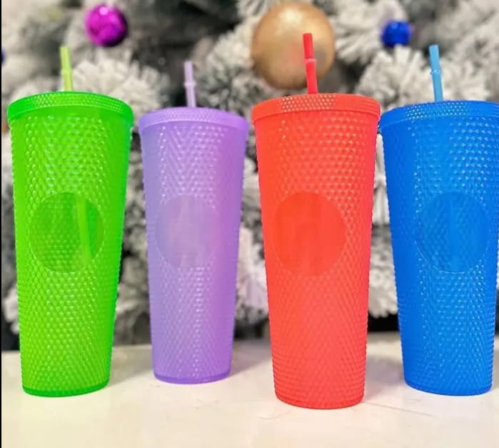 New Arrivals!!Generic Re-Usable Diamond Studded Smoothie Cup Iced Coffee Tea Water Cup Tumbler smoothie cups