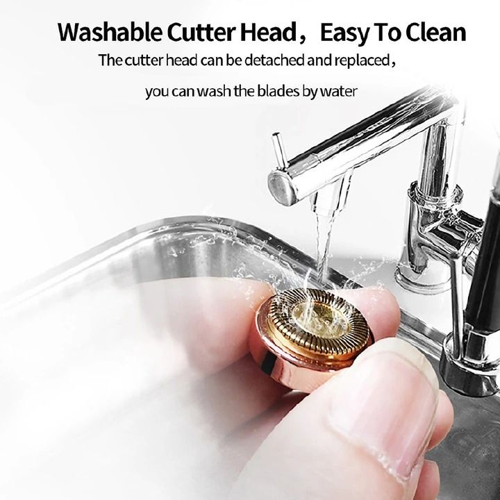 3 in1 Women Electric Eyebrow Trimmer Mini Eye Brow Epilator Facial Hair Removal USB Charging Portable Women Painless Razor Shaver Tool
