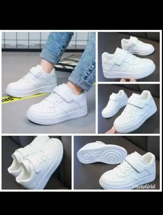All-white Sneakers, Cute Spring Autumn Boys Girl's Kids White Fashion Casual Shoes Non-slip Sneakers Sports Shoes PVC Unisex Print Rubber Mesh.